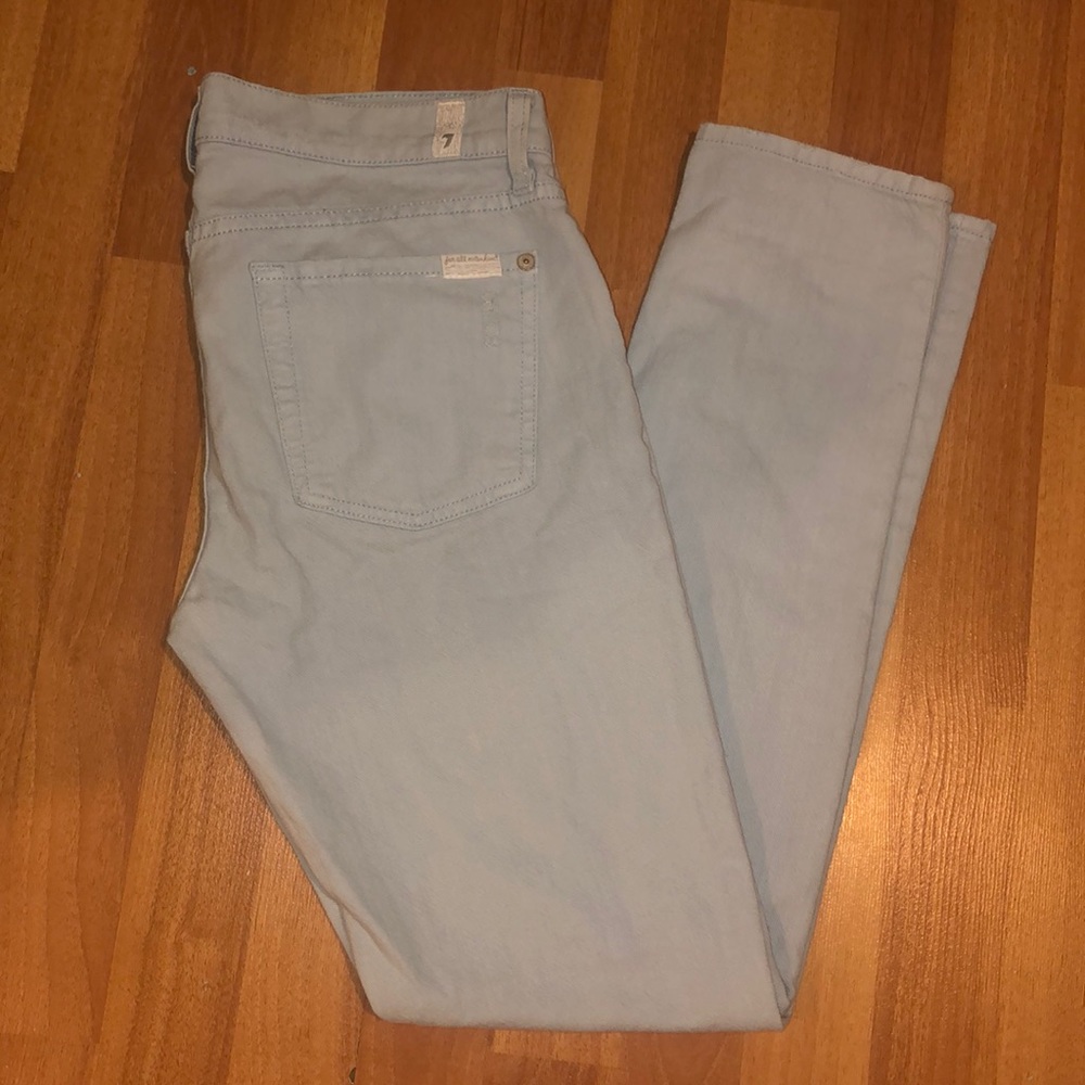 7 for all mankind baby blue jeans